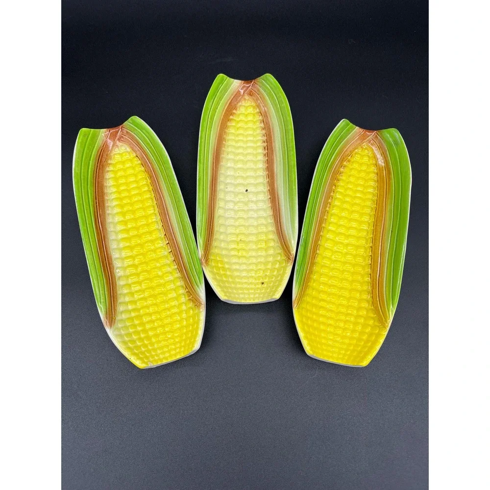 Corn On The Cob Dish Set 3 Pieces Corn Serving Dish Friendship Gift